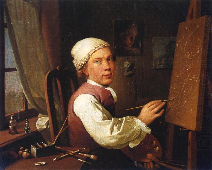 Self portrait, Jens Juel